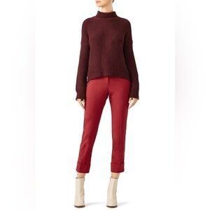 Theory Cider Red Trouser Size 4